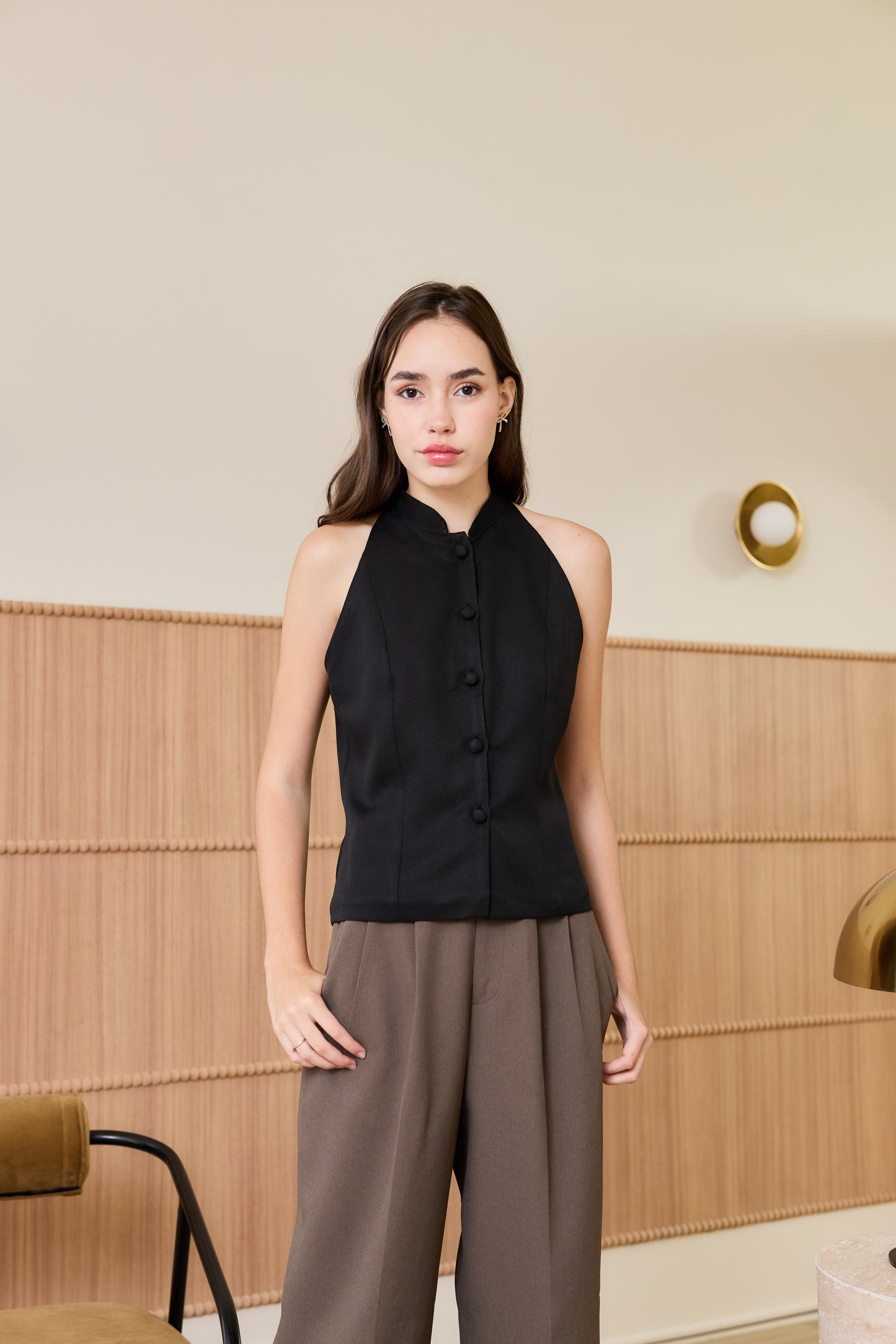 Peony Boxy Sleeveless Top